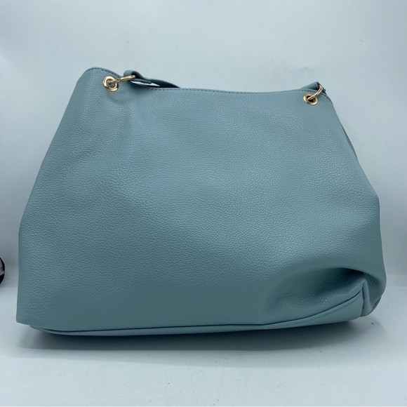 Jones New York Signature Blue Fog Celeste 4 Poster Shoulder Bag - Picture 3 of 8